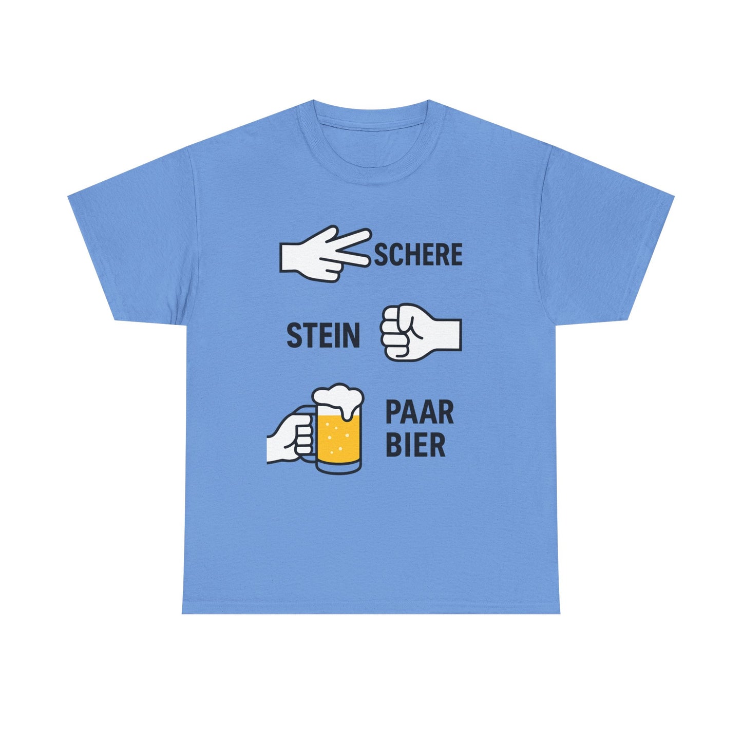 Schere Stein Paar Bier T-Shirt