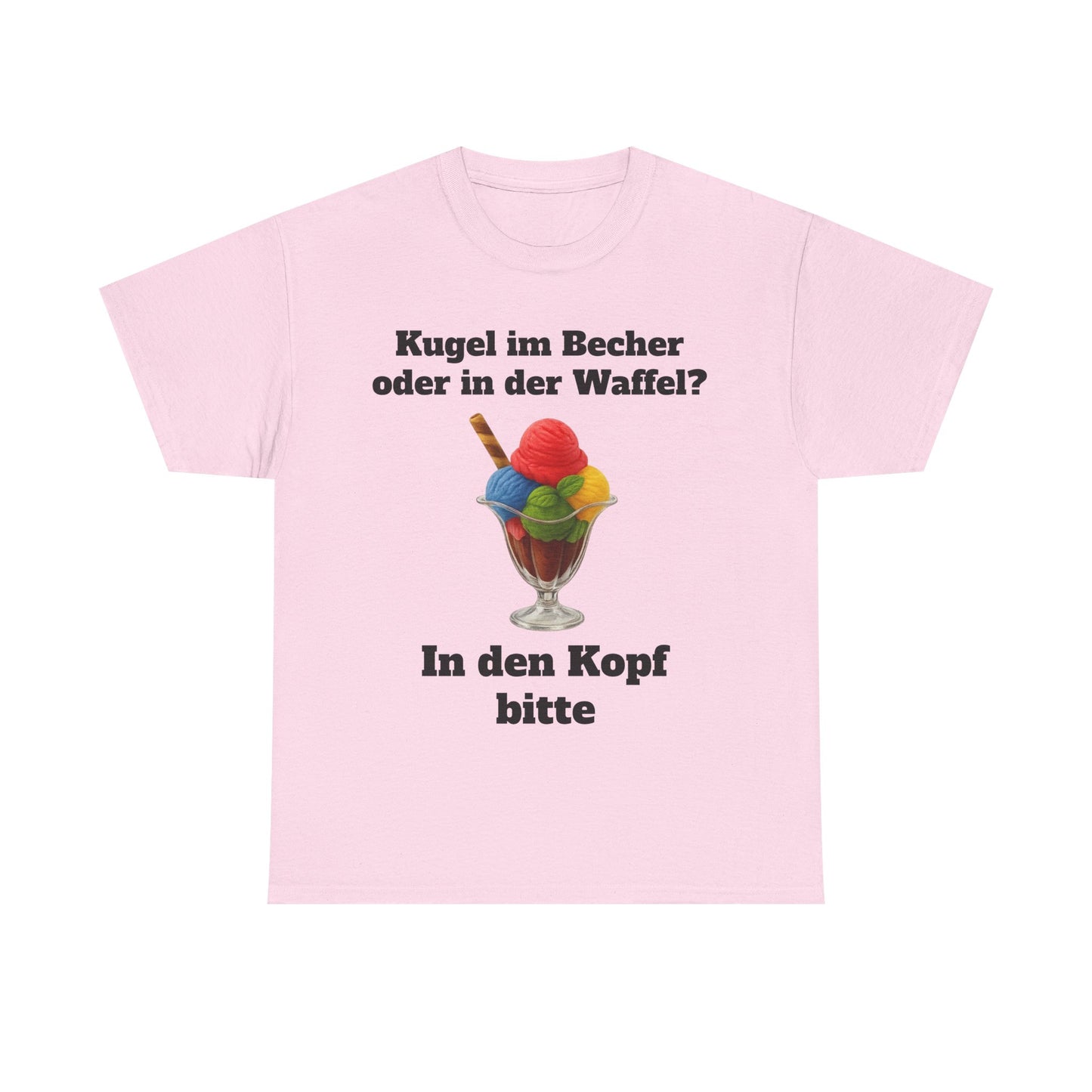 Kugel im Becher oder in der Waffel? T-Shirt
