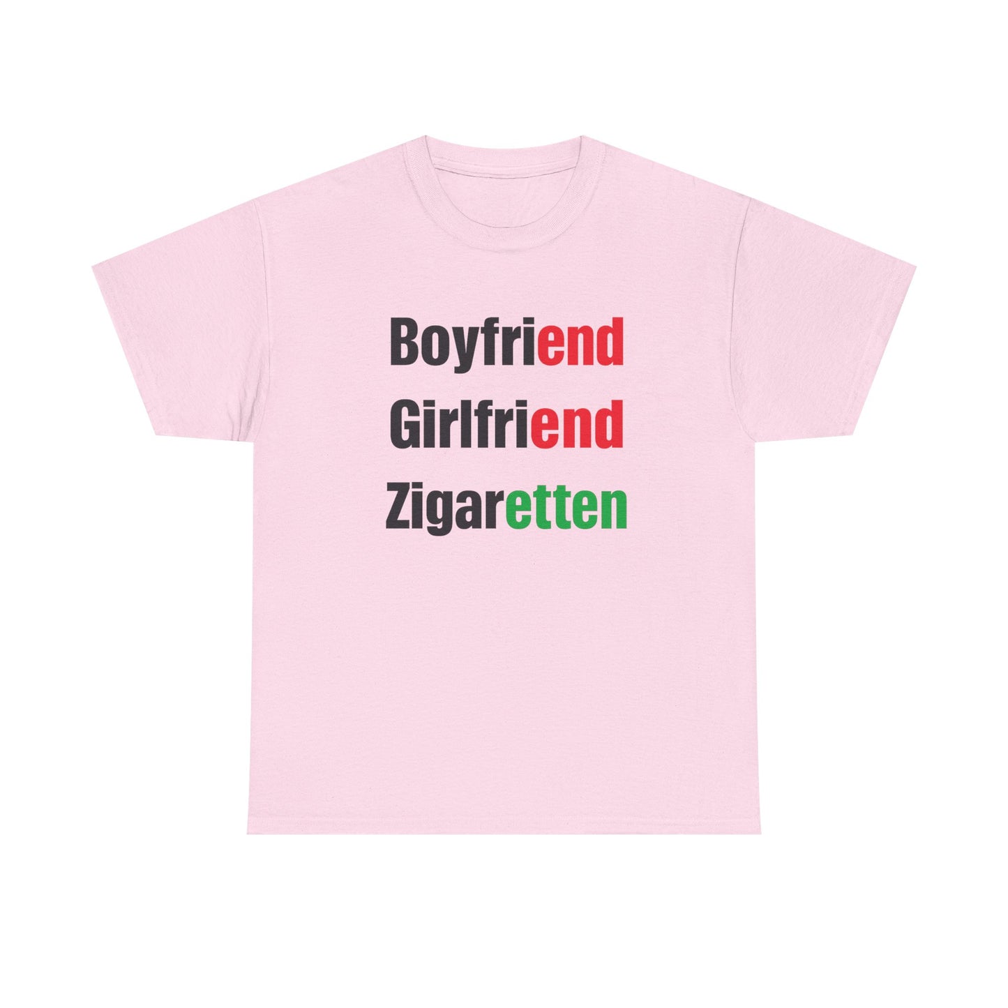 Boyfriend, Girlfriend, Zigaretten T-Shirt