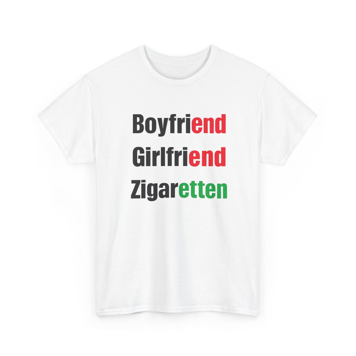 Boyfriend, Girlfriend, Zigaretten T-Shirt