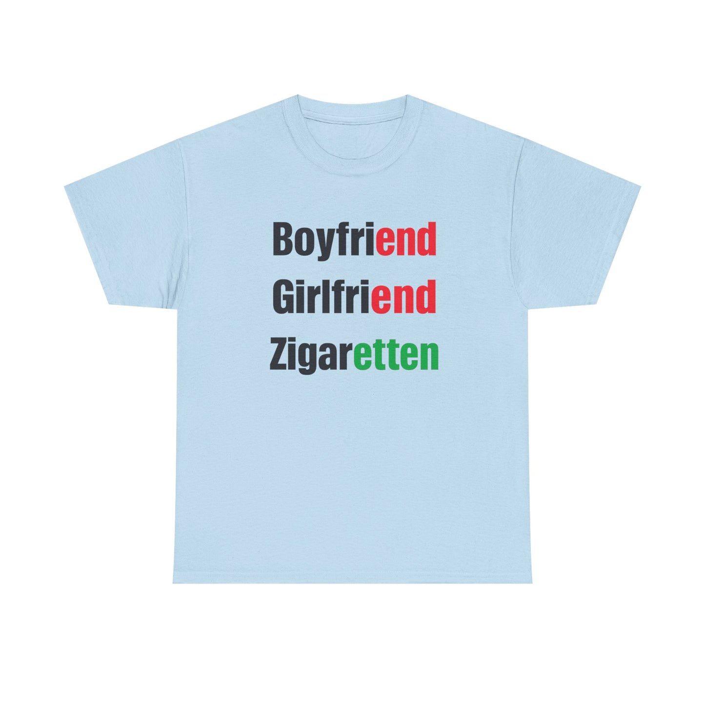 Boyfriend, Girlfriend, Zigaretten T-Shirt